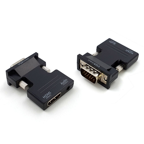 PR-VHGA 프리즘 HDMI to VGA(오디오) 변환 젠더 영상 컨버터